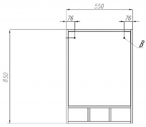 Зеркало Акватон Йорк 55x85 1A173202YOAV0
