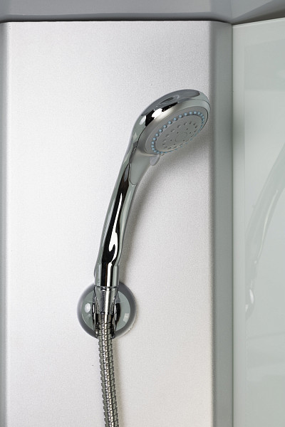 Душ.каб. NG-4301-14BK (900х900х2000) низкий поддон(13см) стекло МАТОВОЕ 3 места