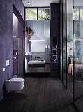Унитаз-биде подвесной Geberit AquaClean Sela 146.224.21.1 панель хром