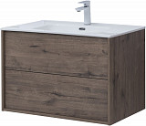 Тумба под раковину Aquanet Lino 80 (Flat) дуб веллингтон 00287543