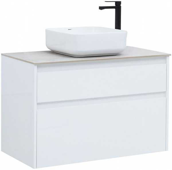 Тумба под раковину Aquanet Nova Lite 90 белый (2 ящика) 00242268