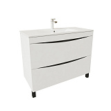 Тумба напольная, белая, 100 см, Cloud, IDDIS, CLO10WFi95. Подходит ум. 0131000i28