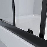 Душ. уголок NG-012-14QT (1200х800х1950) низкий поддон(13см) стекло ТОНИРОВАННОЕ, 2 места