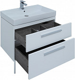 Тумба под раковину Aquanet Nova 75 белый (2 ящика) 00242262