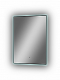 Зеркало Континент "Amer Led" с фоновой подсветкой, бесконтактным сенсором, черной окантовкой 500х700