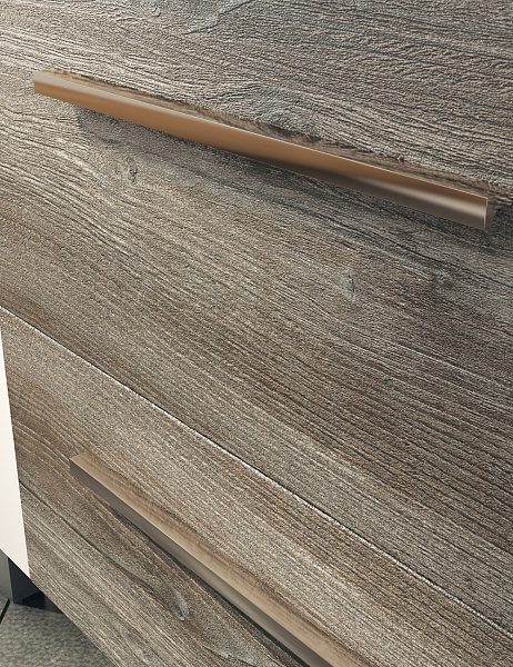 Тумба под раковину VIGO Leo 100 см Leo-2-1050(Элвис) сонома темный