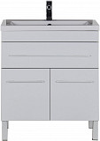 Тумба под раковину Aquanet Верона 75 белый (напольная 1 ящик 2 дверцы) 00182706