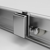 W84G-403-12080-MТ Душевое ограждение Func Square Slide 120х80, мат хром, прозрачное