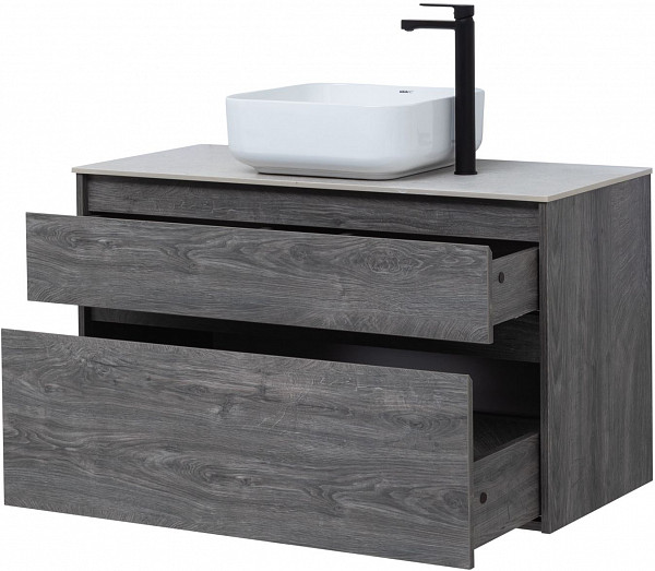 Тумба под раковину Aquanet Nova Lite 100 дуб рошелье (2 ящика) 00242582