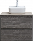 Тумба под раковину Aquanet Nova Lite 75 дуб серый (2 ящика) 00287890