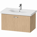 Комплект мебели Duravit тумба XBase + раковина D-Code 80 см