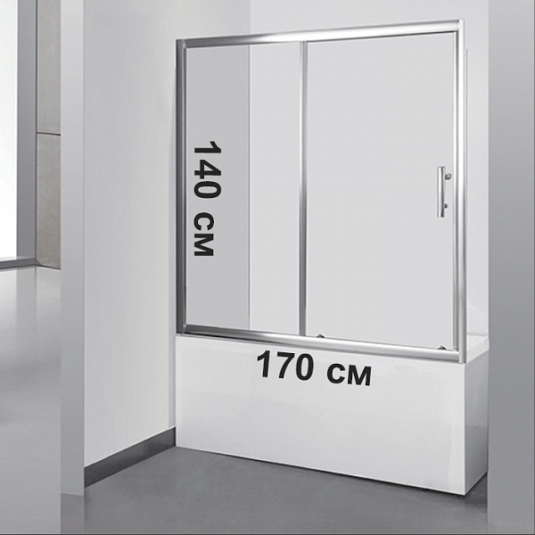 Шторка для ванны Grossman GR-170/2 140x170