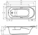 Акриловая ванна Riho Future 170x75 B073001005