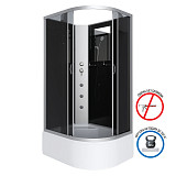 Душ.каб. NG-2510-14LBKG (1200х800х2000) высокий поддон(40см) стекло ТОНИРОВАННОЕ 4 места