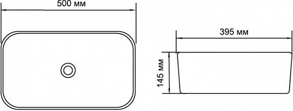 Раковина Aquanet Lake-1 LAKE-1