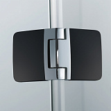 Душевое ограждение "KOLLER POOL" NEON N90KСB 900x900x1950 прозрачное Transparent  8мм CALC FREE хром/чёрный