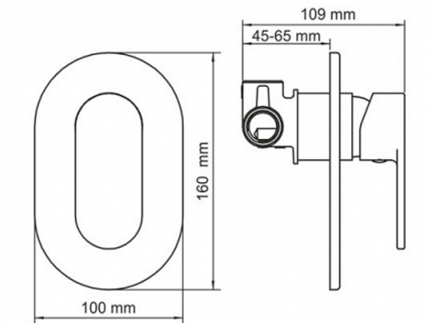 Встраиваемый комплект для биде со шлангом 150 см Wasserkraft A117451
