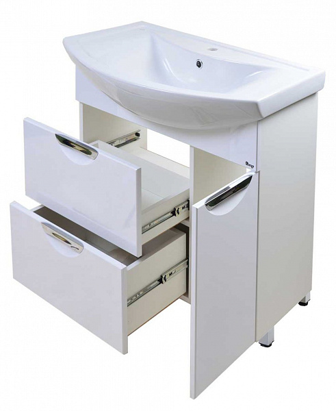 Тумба Emmy Милли 80 с раковиной Балтика (Правый)