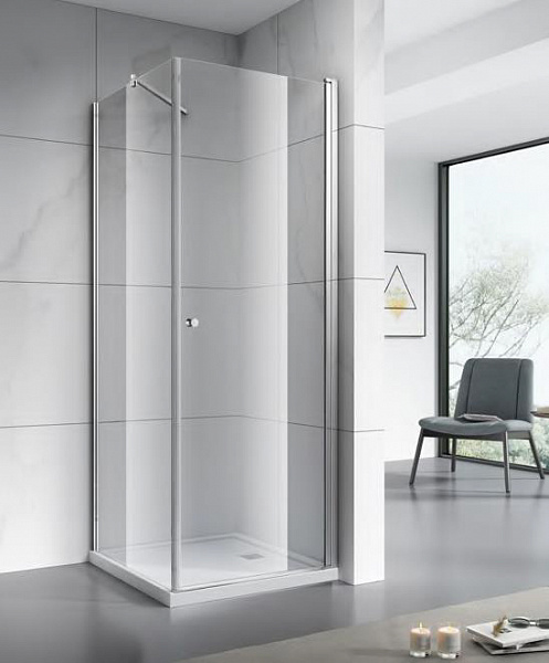 Душевое ограждение Azario NORTON 1000х1000х1950, без поддона, толщина стекла 6 мм, покрытие Easy Clean