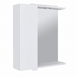 Зеркало со шкафчиком  АГАТА 50 с подсветкой Левое