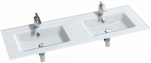 Двойная стеклянная раковина-столешница Jacob Delafon Vox 140x46 см EB2100-DD1