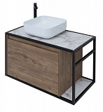 Тумба под раковину Aquanet Nova Lite Loft 90 L дуб рустикальный 00261660