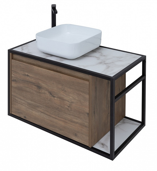 Тумба под раковину Aquanet Nova Lite Loft 90 L дуб рустикальный 00261660