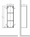 Шкаф-пенал Velvex Klaufs белый ppKLA.110-616.216 