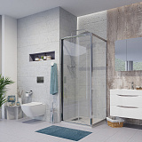 Душ.ограждение NG-62-10A-A100 (100*100*190) квадрат, дверь раздвижная, 2 места