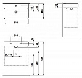 Раковина Laufen Val 8.1028.4.000.104.1 65 см