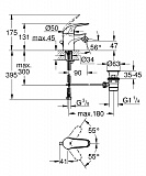 Смеситель для биде Grohe Euroeco 23263000