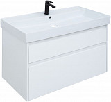 Тумба под раковину Aquanet Nova Lite 90 белый (2 ящика) 00242268