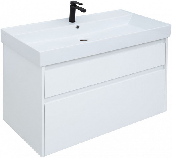 Тумба под раковину Aquanet Nova Lite 90 белый (2 ящика) 00242268
