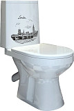Унитаз-компакт Оскольская керамика Фиона Люкс декор