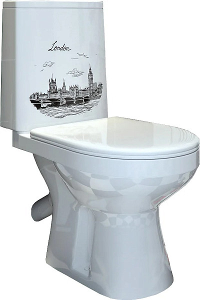 Унитаз-компакт Оскольская керамика Фиона Люкс декор