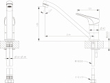 Смеситель для кухни Bravat Drop-D F748162C-1