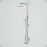 F0780964 Like,душ.система,набор:см-ль д/ванны/душа,верхний душ d250 мм, ручной душ 120 мм, 3 функции