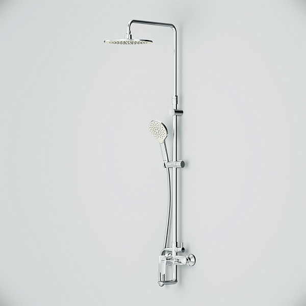 F0780964 Like,душ.система,набор:см-ль д/ванны/душа,верхний душ d250 мм, ручной душ 120 мм, 3 функции