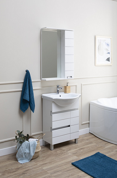 Зеркало-шкаф Aquanet Доминика 60 LED белый 00171918