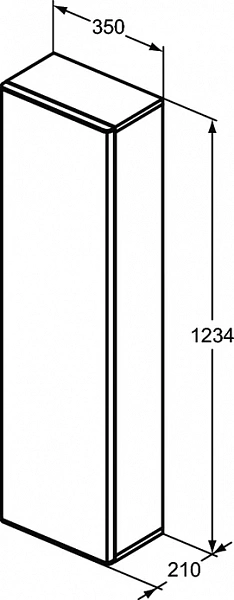 Пенал Ideal Standard Adapto T4306PA