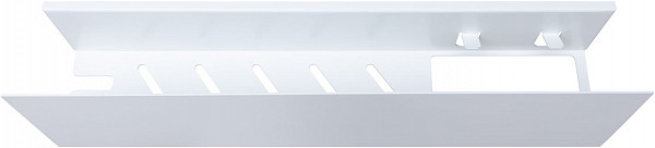 Полка Aquanet Магнум 50x12 белая матовая, с крючками 00302232
