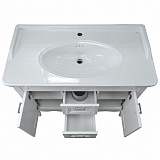 Комплект Тумба CAROLINA 100-4 (1000*880*500) патина СЕРЕБРО с раковиной Artdeco 100 (Kale)