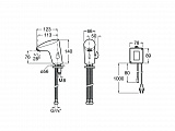 Смеситель Roca M2-E для раковины, батарейки 5A5355C00