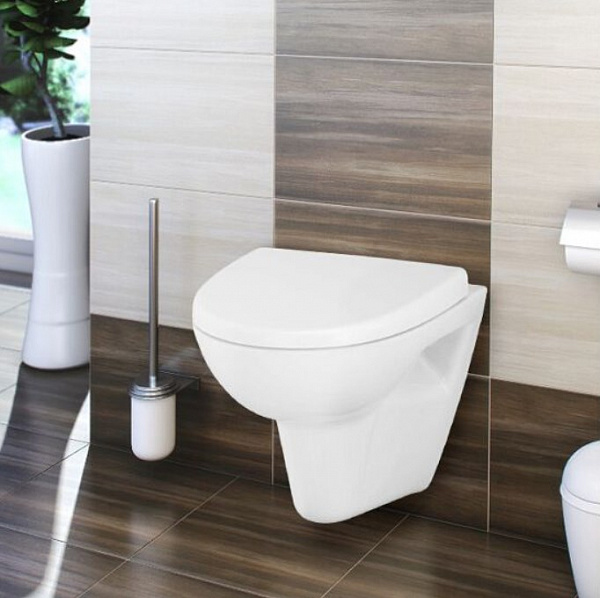 Подвесной унитаз Cersanit Parva New Clean On S-MZ-PARVA-COn-DL-w с сиденьем дюропласт с микролифтом