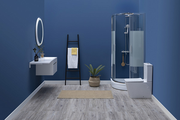 Душевой уголок Aquanet Practic AE10-Q-90x90U-CP 900x900, прозрачное, матовое стекло AE10-Q-90x90U-CP