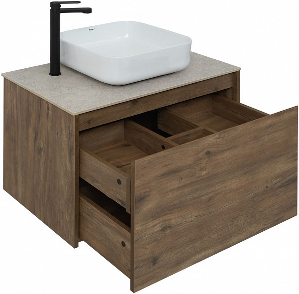 Тумба под раковину Aquanet Nova Lite 75 дуб рустикальный (1 ящик) 00249514