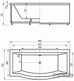 Акриловая ванна Aquatek  Гелиос 180x90 GEL180-0000067