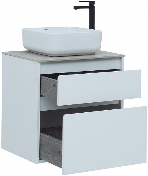 Тумба под раковину Aquanet Nova Lite 60 белый (2 ящика) 00242575