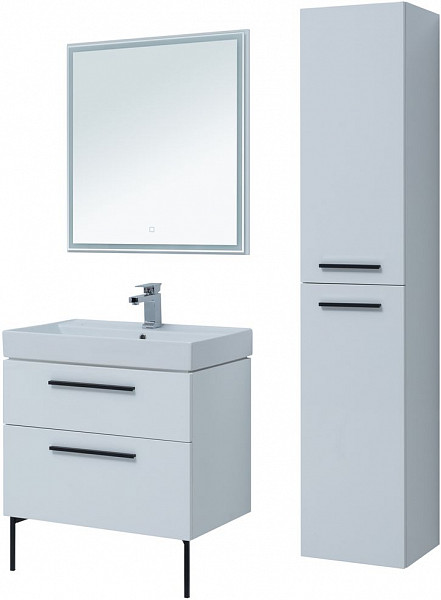 Тумба под раковину Aquanet Nova 75 белый (2 ящика) 00242262