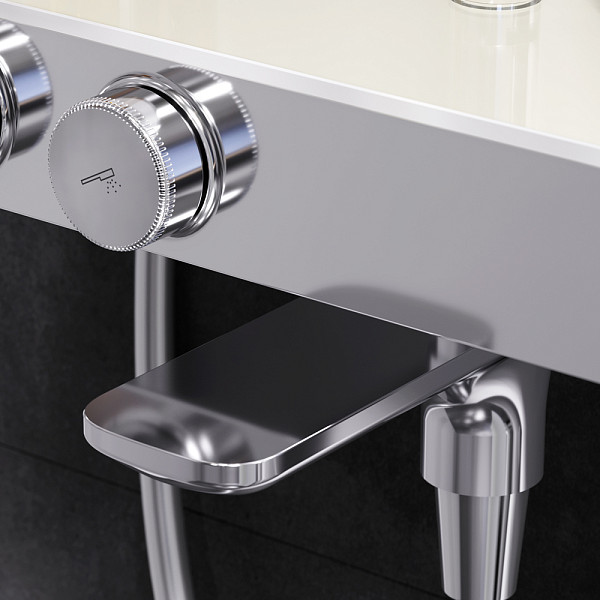 F0750A500 Inspire V2.0, душевая система, набор: см-ль д/ванны/душа с термостатом, верхний душ d 250